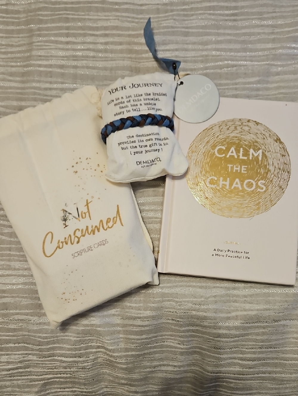 Not Consumed Scripture Cards, Calm The Chaos Journal, "Your Journey" Bracelet